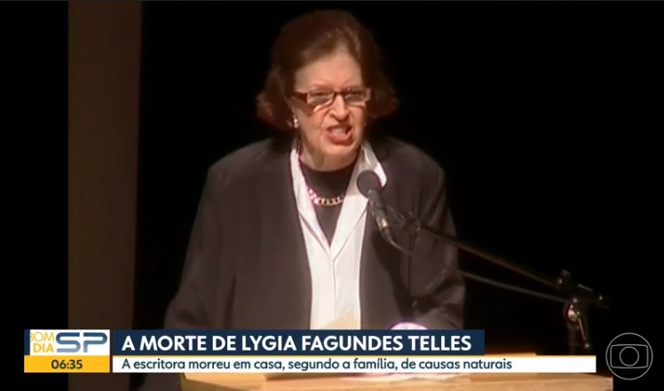 Lygia Fagundes Telles foi homenageada em reportagem no Bom Dia São Paulo