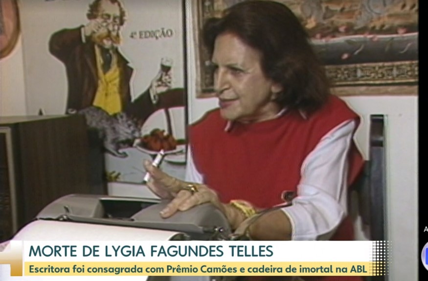 Morte de Lygia Fagundes Telles foi destaque nas manchetes do Jornal Hoje