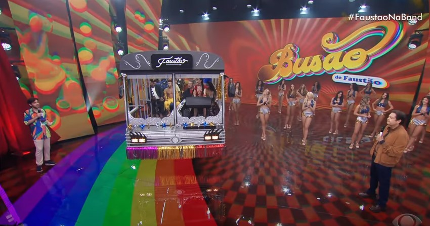 O Busão do Faustão é uma das novidades da Band para reagir na audiência