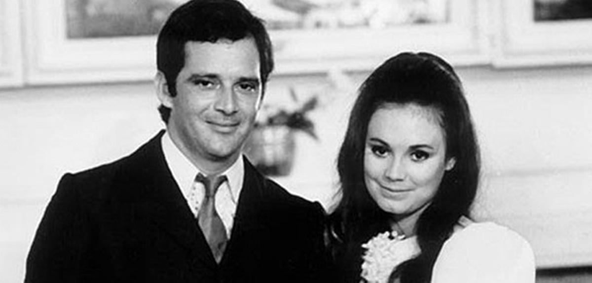 Claudio Marzo e Regina Duarte em "Véu de Noiva"