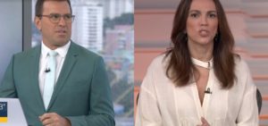 Rodrigo Bocardi e Ana Paula Araújo roubaram a cena no jornal da Globo- Foto: Montagem/TV Foco