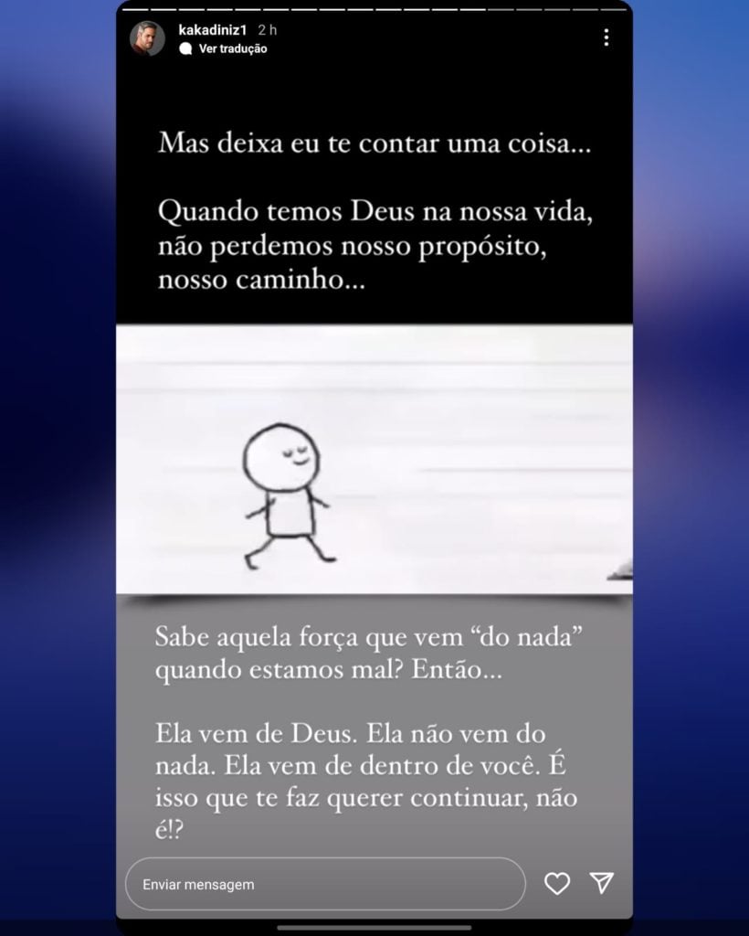 De acordo com artista, todos possuem momentos bons e ruins na vida (Reprodução)