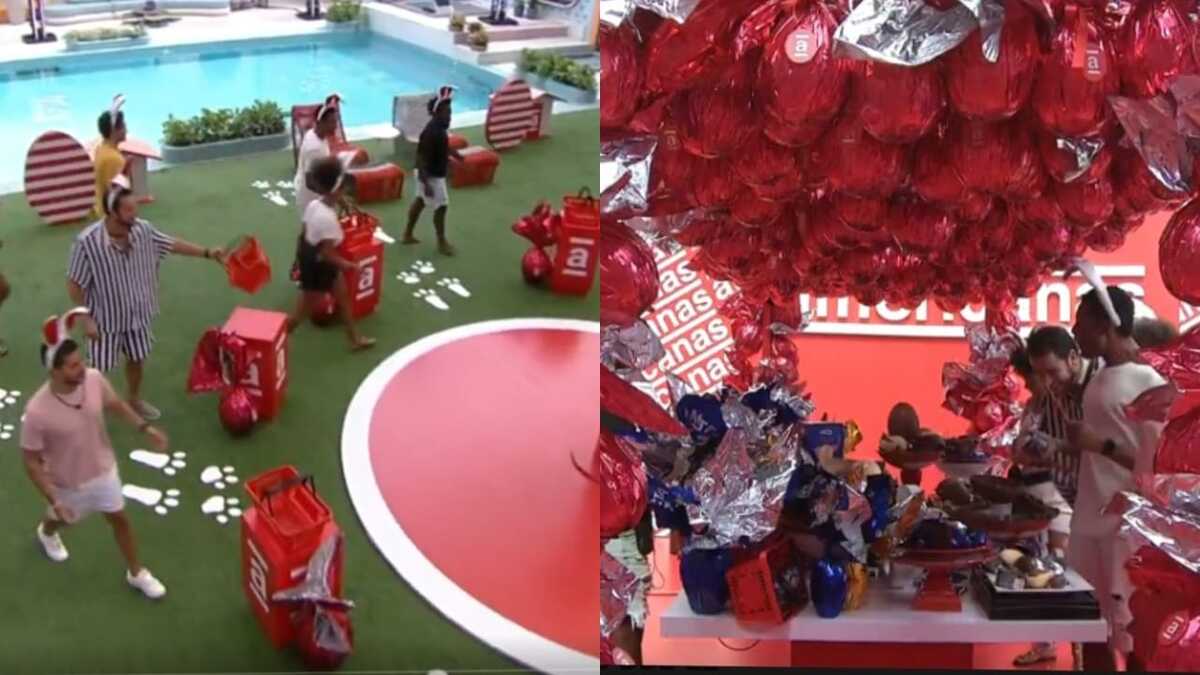 BBB22: Brothers se divertem em ação de Páscoa (Foto: Reprodução/Montagem)