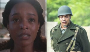 Letícia (Larissa Nunes) acreditará que Bento (Matheus Dias) morreu na guerra em 'Além da Ilusão' (Foto: Reprodução / Globo)