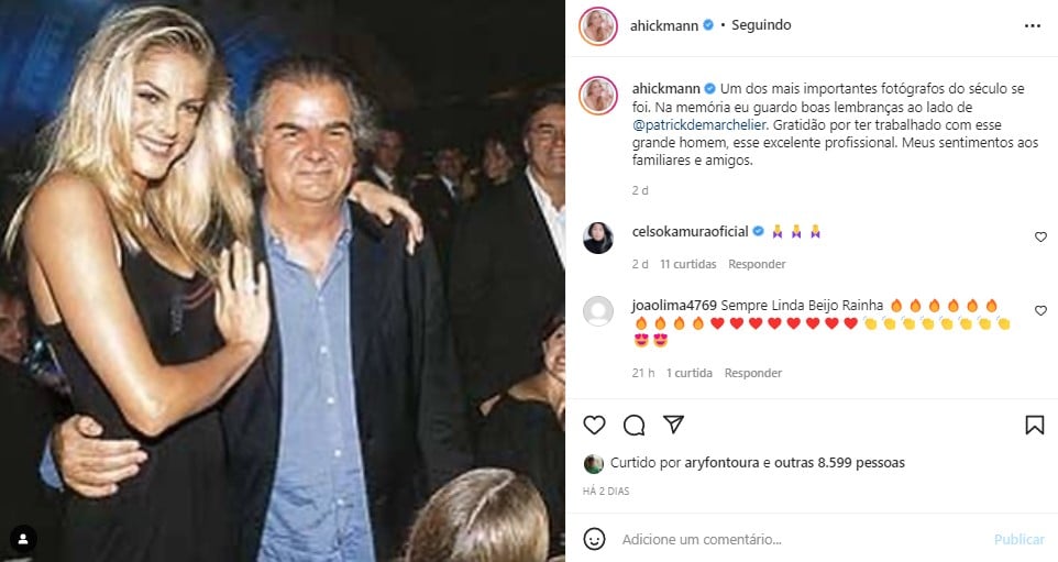 Ana Hickmann sofreu com a morte de seu amigo (Foto: Reprodução)