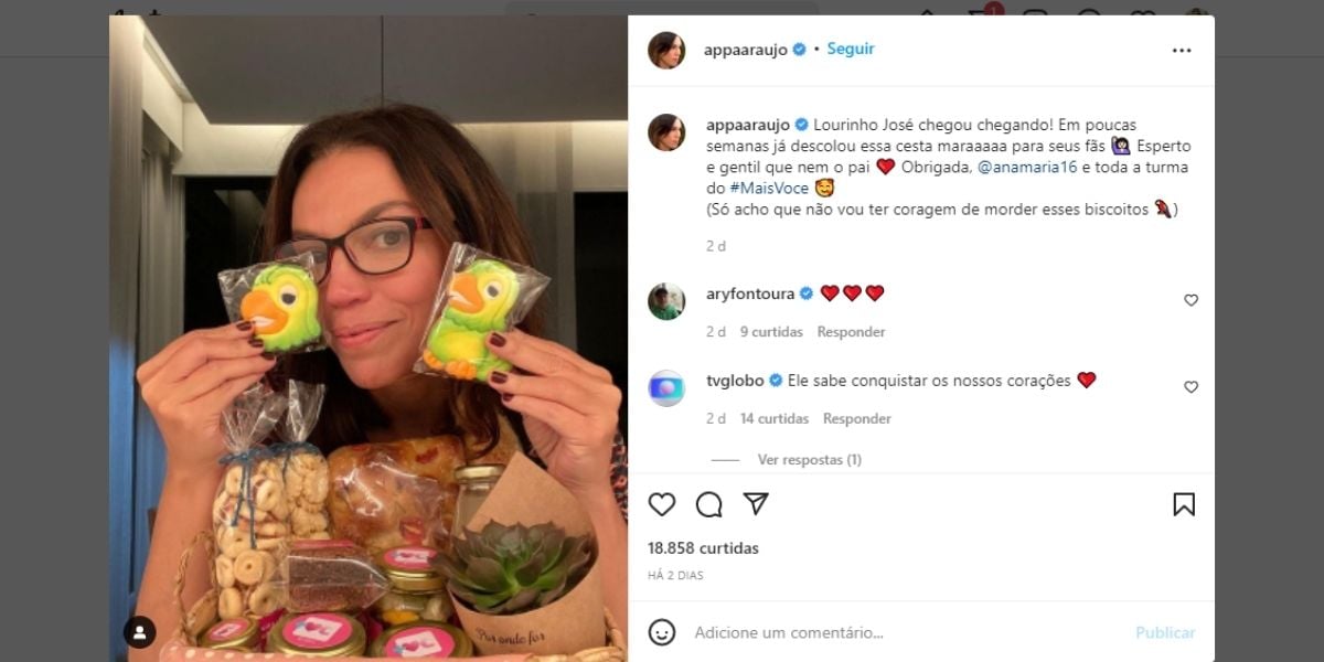 "Sabe conquistar", Ana Paula Araújo expõe o que recebeu de Ana Maria em bastidores: "Não vou ter coragem"