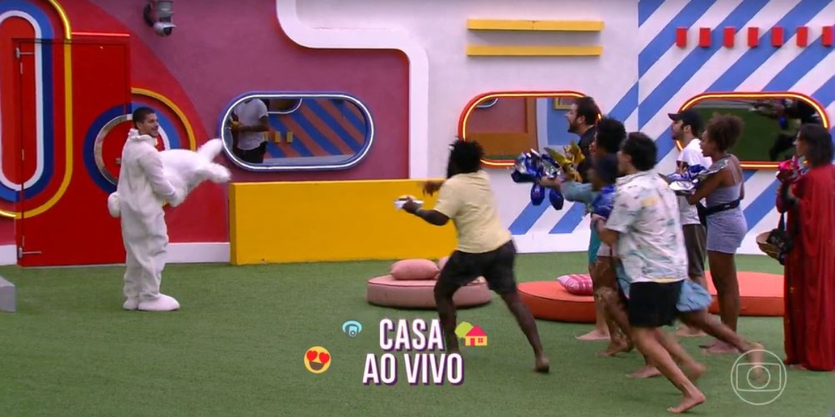 Volta de Arthur Aguiar ao "BBB22" movimentou a casa (Foto: Reprodução/TV Globo)