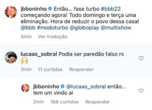 Boninho anunciou paredão falso no BBB22 (Foto: Reprodução / Instagram)