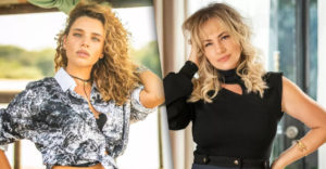 Bruna Linzmeyer vive Madeleine na primeira fase de 'Pantanal' e Karine Teles na segunda fase do remake da Globo (Reprodução / Globo)