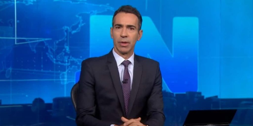 César Tralli no "Jornal Nacional" (Foto: Reprodução/TV Globo)