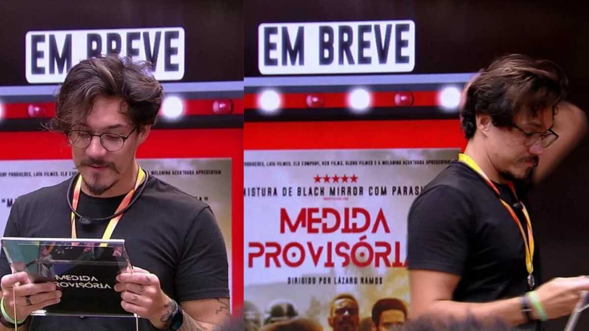 BBB22: Brothers assistem ao filme Medida Provisória (Foto: Reprodução/Montagem)