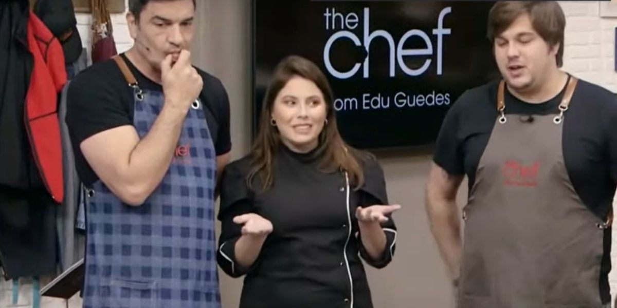 Edu Guedes expõe relação com jornalista no The Chef e confirma na Band: "Anos juntos"