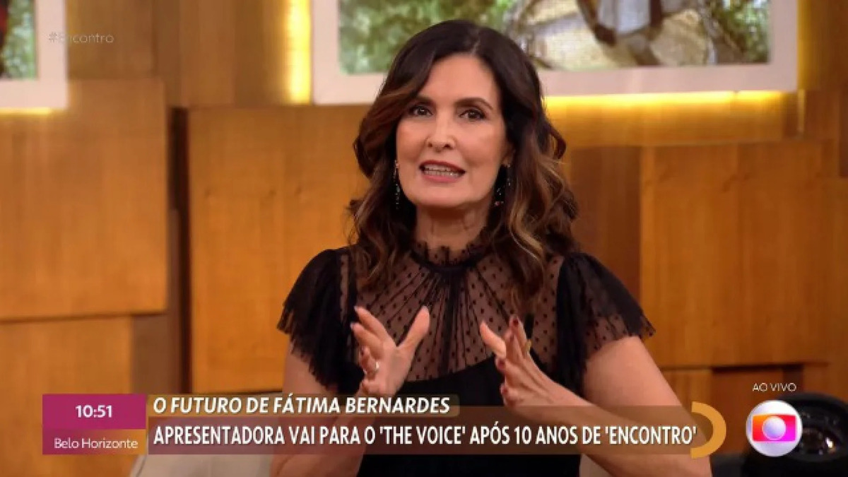 Fátima Bernardes anuncia que sairá do Encontro para ir para o The Voice Brasil (Foto: Reprodução)