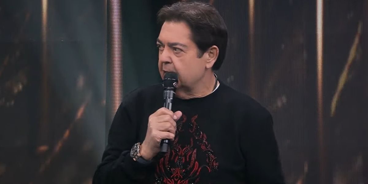 Faustão teria ficado de olho em Sandra Annenberg (Foto: Reprodução/Band)