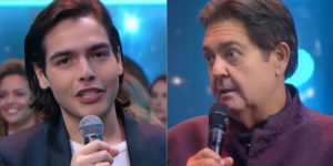 Filho de Faustão soltou a voz em programa do pai - Foto: Reprodução