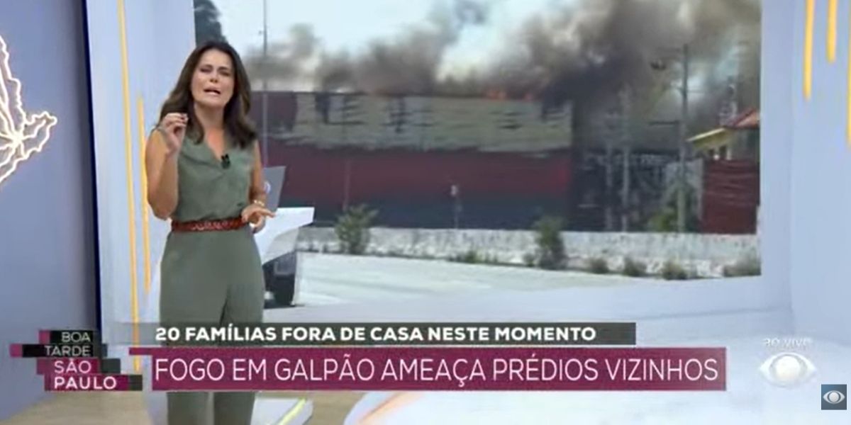 "Está destruindo", Adriana Araújo interrompe Neto às pressas e anuncia incêndio na Band: "O risco é grande"