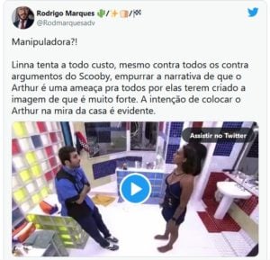 Internautas se revoltaram com Linn da Quebrada e pedem a eliminação da cantora no BBB22 (Foto: Reprodução / Twitter)