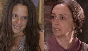 Neca e Lindinha descobrem o segredo de Catarina em O Cravo e a Rosa (Foto: Reprodução / Globo)