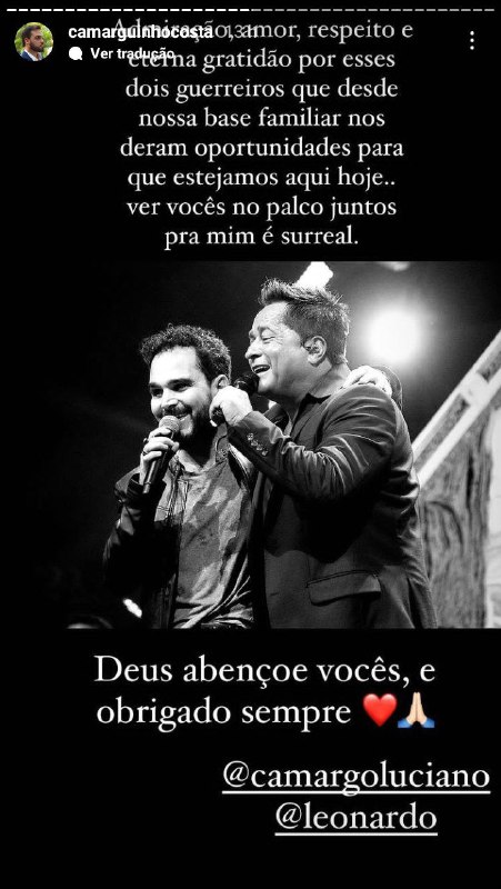 Luciano Camargo e Leonardo - Foto: Reprodução