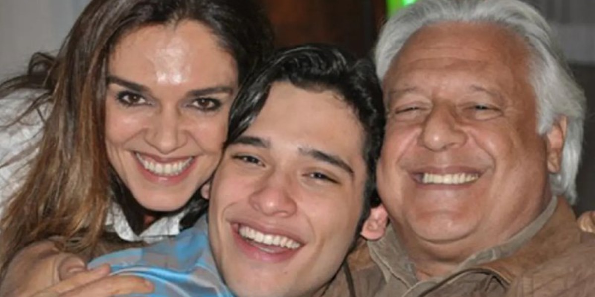 Mara Carvalho, Bruno Fagundes e Antônio Fagundes (Foto: Reprodução)