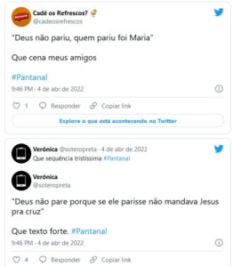 Web reagiu ao texto forte da novela das nove da Globo (Foto: Reprodução / Twitter)