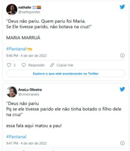 Público ficou impactado com a atuação de Juliana Paes em 'Pantanal' (Foto: Reprodução / Twitter)