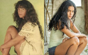 As atrizes Andréa Richa e Bella Campos são as intérpretes da personagem Muda de 'Pantanal' (Foto: Reprodução / Globo)