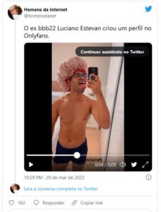 Luciano, 1º eliminado do BBB 22, entra para plataforma de conteúdo