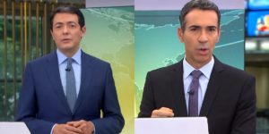 Alan Severiano e César Tralli (Montagem: TV Foco)