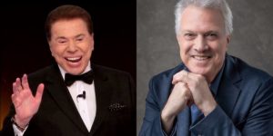 Silvio Santos e Pedro Bial (Montagem: TV Foco)