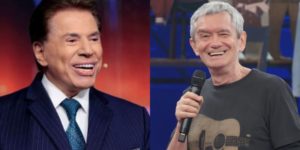 Silvio Santos e Serginho Groisman (Montagem: TV Foco)