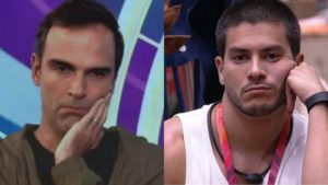 BBB22: Arthur Aguiar é ignorado por Tadeu Schmidt e fãs detonam (Foto: Reprodução/Montagem)