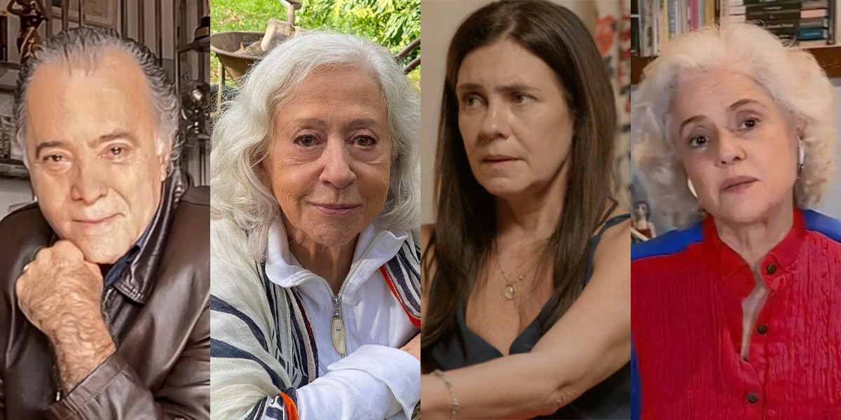 Tony Ramos, Fernanda Montenegro, Adriana Esteves e Marieta Severo podem ser demitidos (Foto: Reprodução/TV Globo/Instagram)