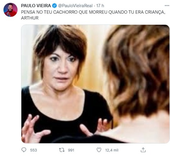 Publicações de Paulo Vieira nas redes sociais (Foto: Reprodução/Twitter)