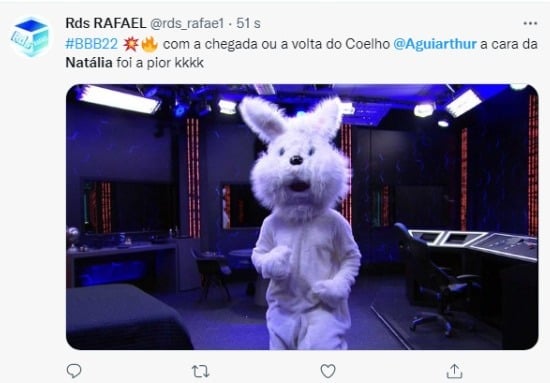 Post no Twitter sobre a volta de Arthur Aguiar (Foto: Reprodução)