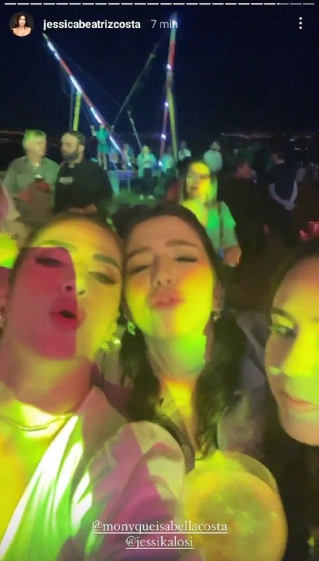 Jéssica Costa, filha de Leonardo, esteve em festa organizada por Virgínia Fonseca (Foto: Reprodução)