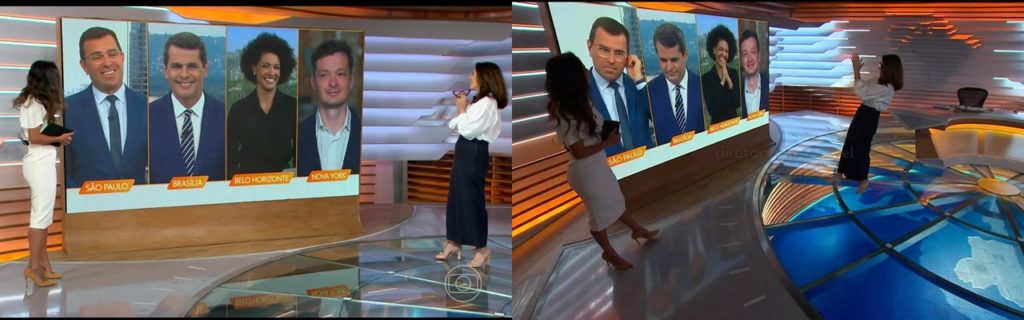 Aline Aguiar emocionou os colegas com anúncio de gravidez ao vivo