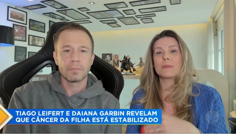 Depoimento de Tiago Leifert e Daiana Garbin foi uma das principais manchetes do Hoje Em Dia 