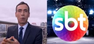 César Tralli já foi um dos principais nomes do jornalismo do SBT na década de 90- Foto: Montagem/TV Foco