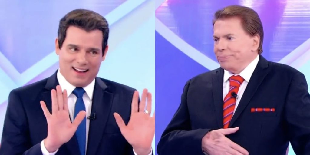 Celso Portiolli e Silvio Santos