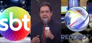 Faustão tem ignorado artistas da Record e do SBT para desbancar os rivais na audiência- Foto: Montagem/TV Foco