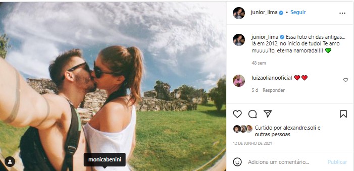 Sandy: Júnior Lima postou uma foto do início do relacionamento com sua atual esposa