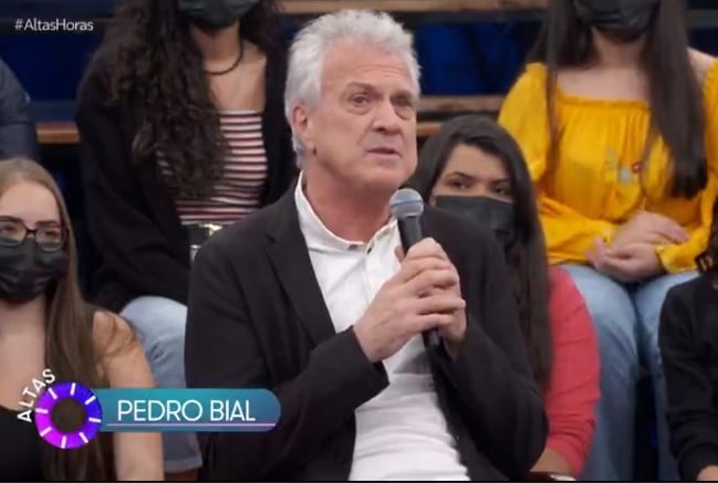 Pedro Bial esteve no Altas Horas no último sábado