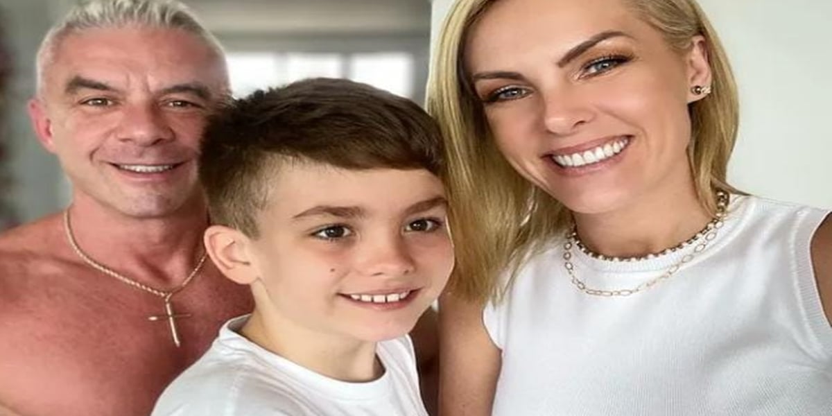 Ana Hickmann ao lado do filho e marido (Foto: Instagram)