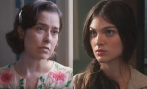 Olívia (Debora Ozório) reencontrará Heloísa (Paloma Duarte), sua mãe biológica em 'Além da Ilusão' (Foto: Reprodução / Globo)