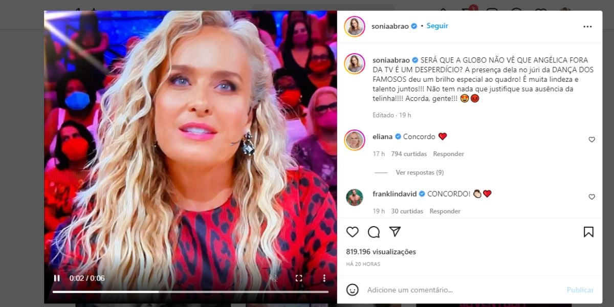 Sonia Abrão para programa, fala de Eliana e apresentador do SBT e confirma ao vivo, na RedeTV: "Na Globo"