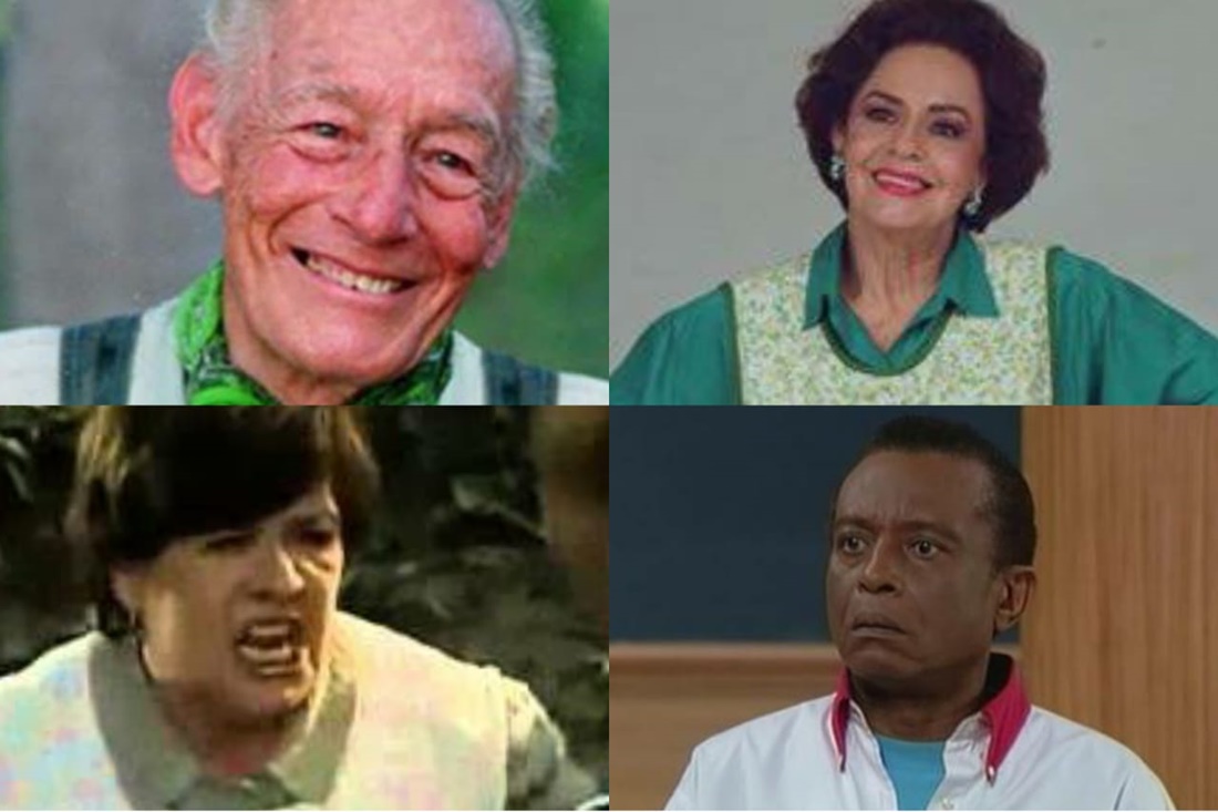 Tito Guizar (Chico), Silvia Derbez (Vovó Isabel), Silvia Caos (Antônia Rocha) e René Muñoz (Moacir)