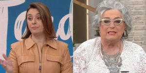 Catia Fonseca e Mamma Bruschetta (Montagem: TV Foco)