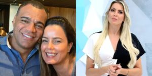 Denílson é casado com Luciele Di Camargo, mas tem uma grande intimidade com Renata Fan (Foto: Reprodução)