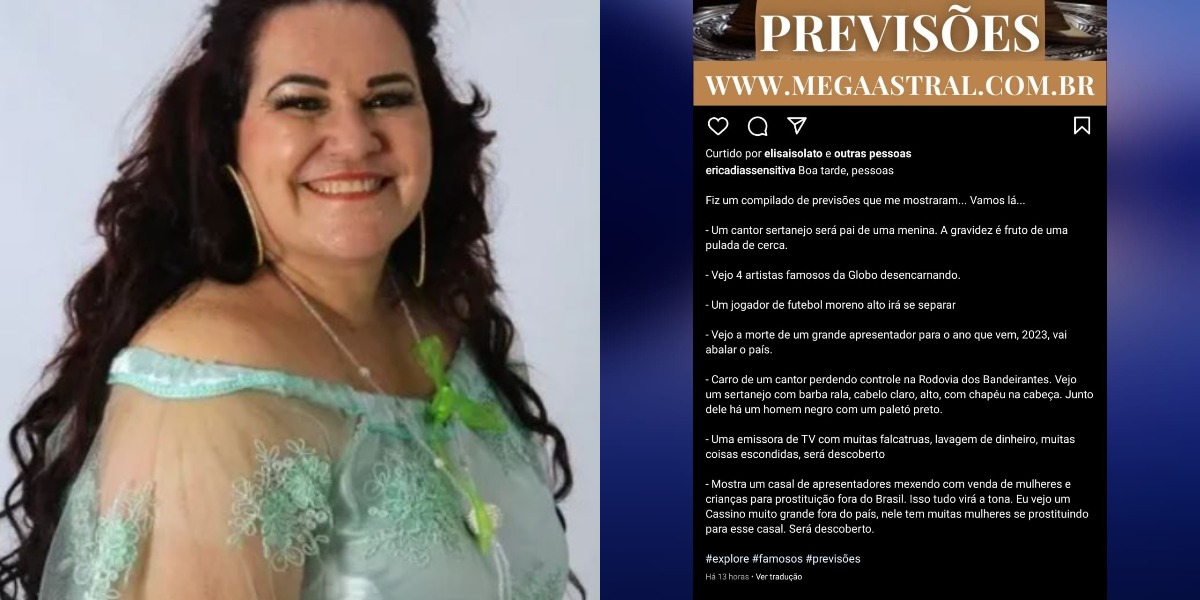Érica Sensitiva previu a morte de 4 atores da Globo e  vários escândalos (Foto: Reprodução/Instagram)
